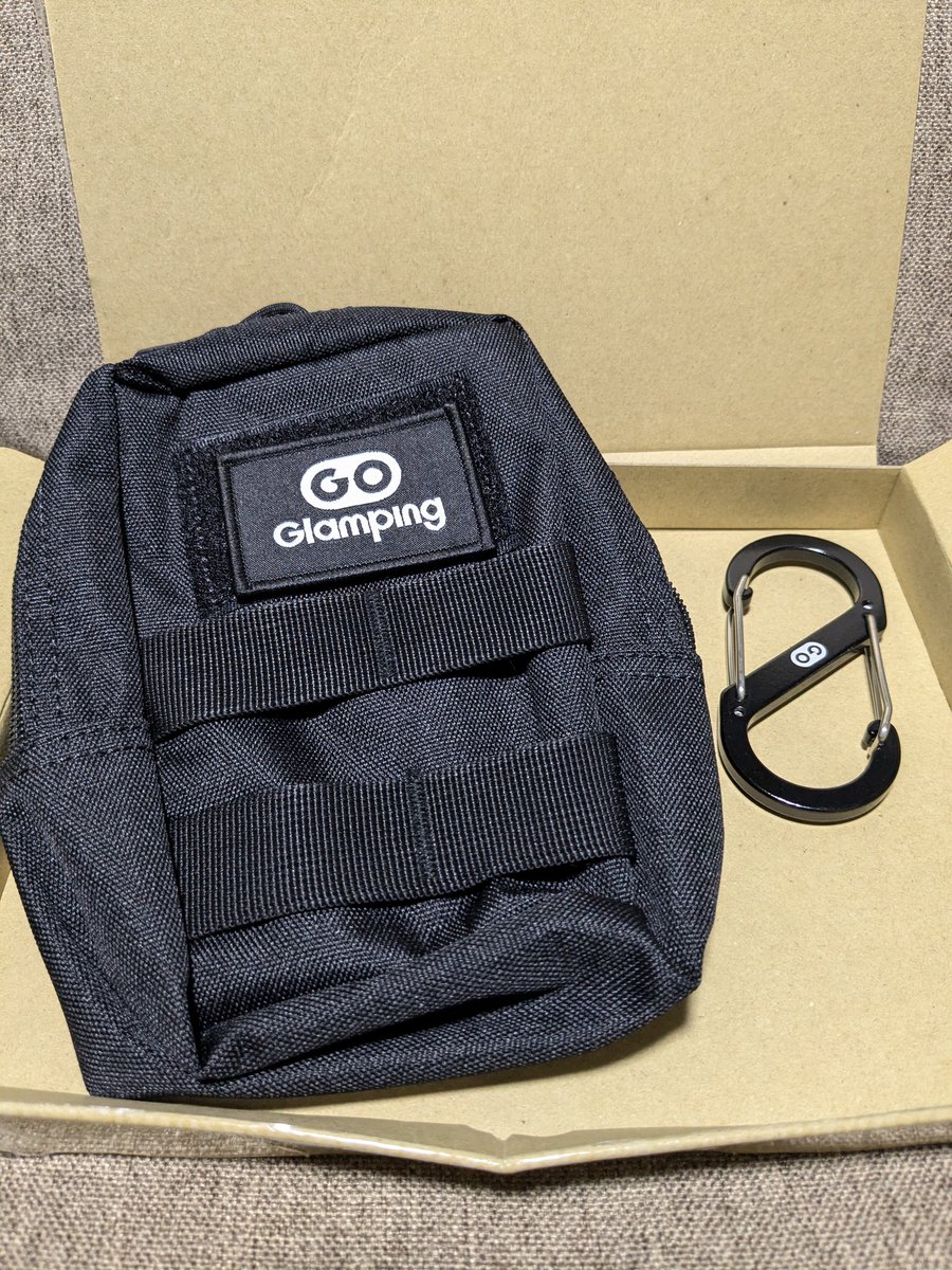 ji_ko_camp's tweet photo. 入賞作品の限定ギフトいただけました！
使い勝手の良いポーチだったので有難い🙏
ありがとうございます😃
 #GOGlamping https://t.co/SPnZ9YF025