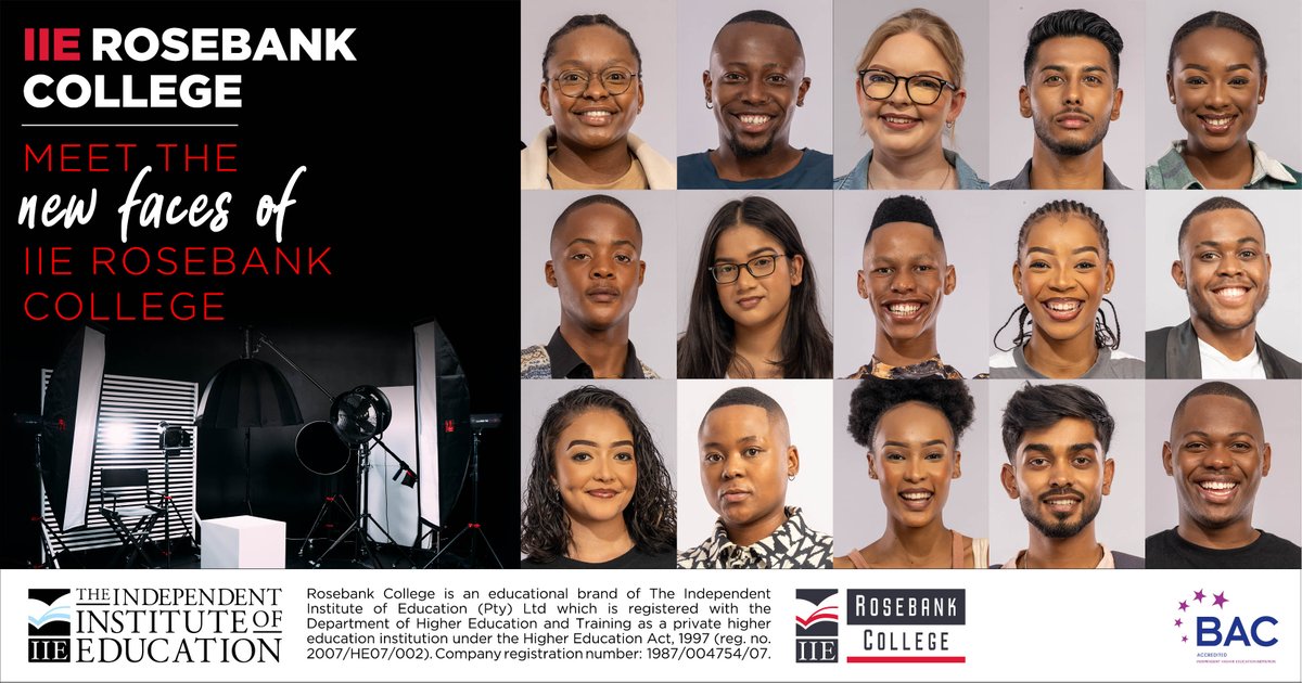 Rosebank_Int's tweet photo. Introducing the New Faces of IIE Rosebank College!

We are thrilled to welcome our talented and diverse students who are ready to make their mark. This group? Very demure, very cutesy, very Face of IIE RC

Please put your hands together for: 
Palesa Keneilwe Modjadji
Arlington Thando Mhlanga 
Tanja Nel 
Hanzalah Josè Kadia        
Praise Mpiana
Xolani Tebeila 
Bhavishka Bharath
Ofentse Mashigo
Amogelang Lepule
Amukelani  Baloyi
Gabriella Kim Bagley 
Kudzayi Mmakgudi Sekhaolelo
Sophie Mufamadi
Hardik Kana
Madikana Sydney Sediela
#IIERosebankCollege #FaceofIIERC #StudentSpotlight #NewEra