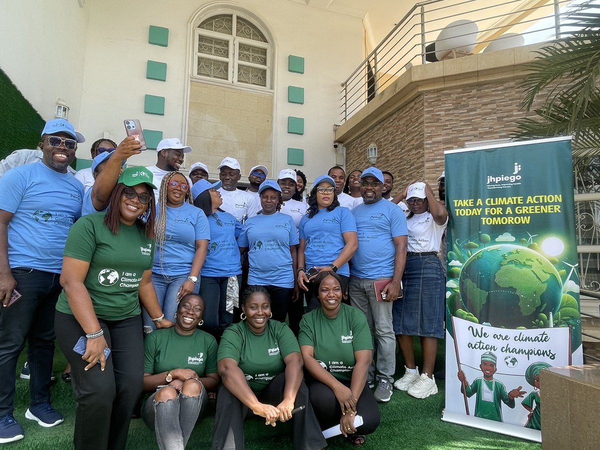 JhpiegoNigeria's tweet photo. Climate Change Champions @JhpiegoNigeria https://t.co/mEZG73zN6n