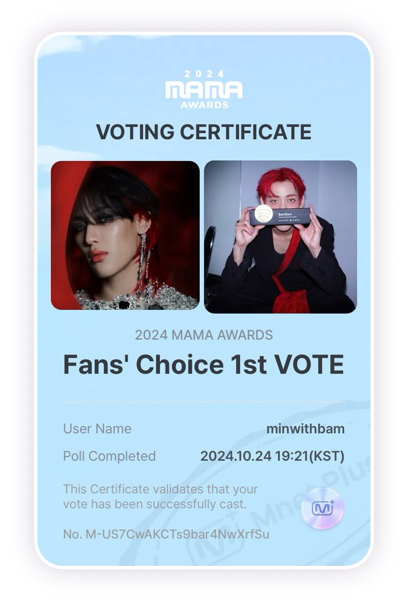 Minnn_JH's tweet photo. Keep on VOTING! lets do our best to support BamBam. he deserve this recognition for his music and his solo career. 

#2024MAMAVOTE 
#bambam https://t.co/20uPghHMtG