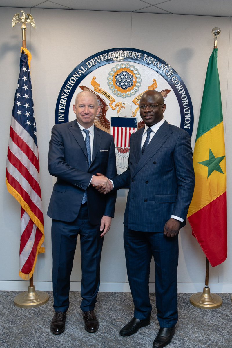 mefp_senegal's tweet photo. La DFC a exprimé son ouverture à collaborer pour améliorer l’accès au financement, notamment pour les PME.

#Sénégal #Finance #Investissement #DFC #Vision2050 #AssembléesAnnuelle #Partenariat #DéveloppementÉconomique #MFB #MinFinSn https://t.co/aJO074O38V