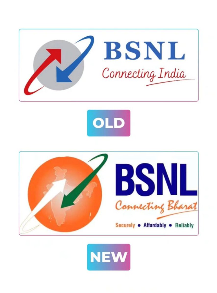 The new BSNL logo looks like someone opened MS Word, slapped on a gradient, and said, “That’ll do.” Feels like an intern's first try at design.