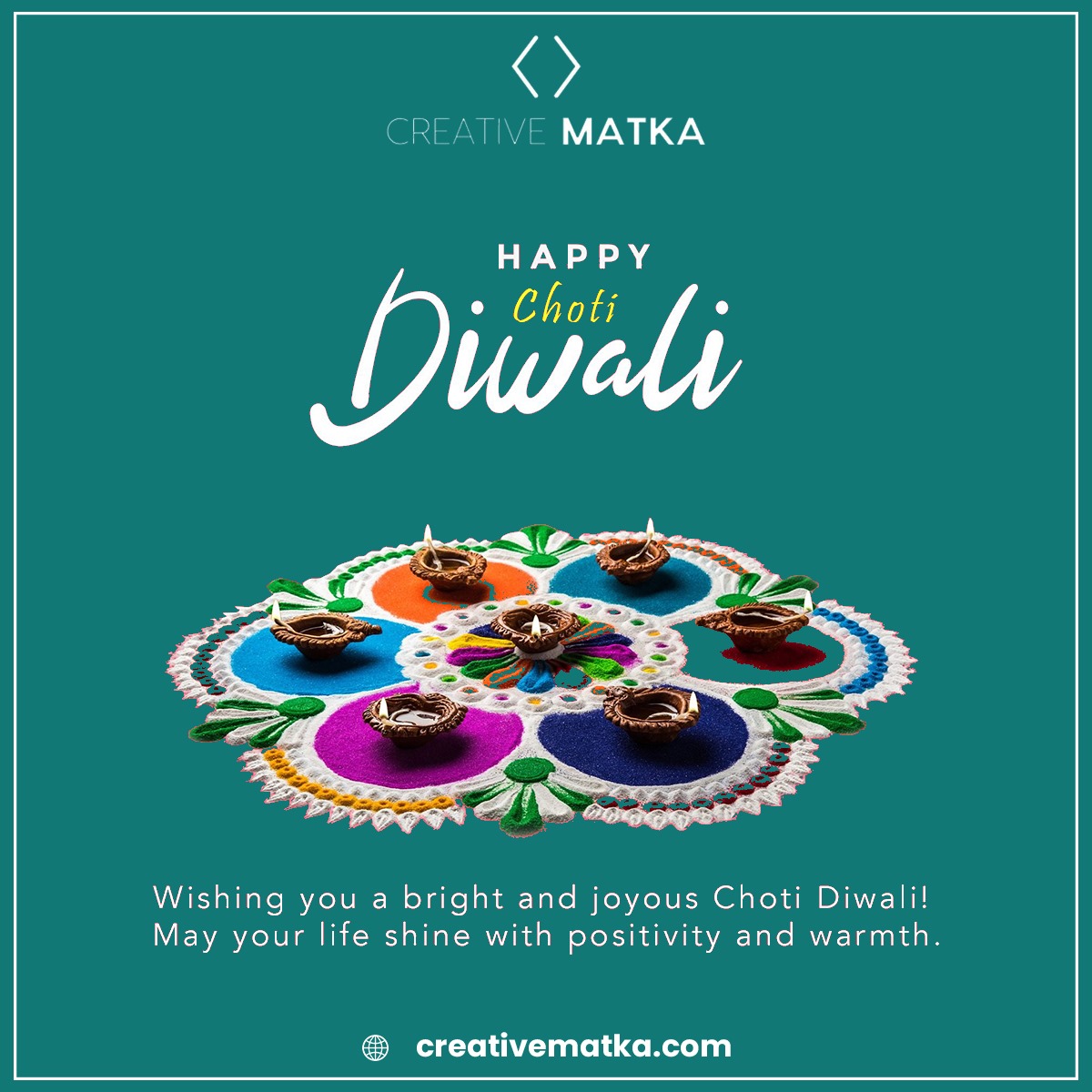 CreativeMatka's tweet photo. "Let the sparkle of Choti Diwali fill your home with joy and light. Wishing you peace, prosperity, and endless happiness!"🪔✨"

#ChotiDiwali #DiwaliVibes #FestivalOfLights #JoyAndProsperity #Diwali2024 #LightAndHappiness

𝐖𝐞𝐛𝐬𝐢𝐭𝐞 𝐕𝐢𝐬𝐢𝐭:👇
https://t.co/Ymzu5rvzla https://t.co/MLiYP5hnZ9