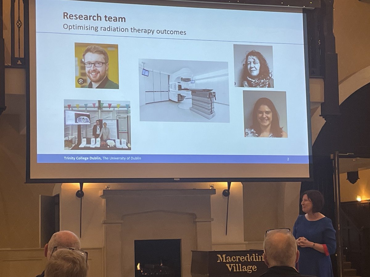 ⁦Prof ⁦@LeechmMichelle⁩ flying the flag for the vital role of the #radiation therapist in radiation research ⁦@TCDRadTher⁩ <a href="/CancerInstIRE/">Trinity St James's Cancer Institute</a>⁩ ⁦<a href="/iirrt/">Iirrt</a>⁩