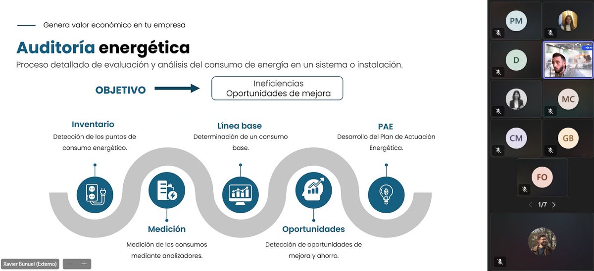 SOLARTYS, clúster de la energía solar ☀️🌱 (@solartys) on Twitter photo <a href="/SECARTYS/">Secartys</a> <a href="/SmartechCluster/">Smartech Cluster</a> <a href="/ClusterCICAT/">Cluster CICAT</a> <a href="/aepibal/">AEPIBAL</a> 🗣️#XavierBuñuel, Consultor sénior especializado en #Sostenibilidad de #MARGUBE, inicia su presentación sobre el 'Punto de partida' de la #eficiencia y el ahorro energético: la medición.
#DOSFER #MARGUBE #SerialCAES <a href="/SECARTYS/">Secartys</a> <a href="/SmartechCluster/">Smartech Cluster</a> <a href="/ClusterCICAT/">Cluster CICAT</a> <a href="/aepibal/">AEPIBAL</a> 🗣️#XavierBuñuel, Consultor sénior especializado en #Sostenibilidad de #MARGUBE, inicia su presentación sobre el 'Punto de partida' de la #eficiencia y el ahorro energético: la medición.
#DOSFER #MARGUBE #SerialCAES