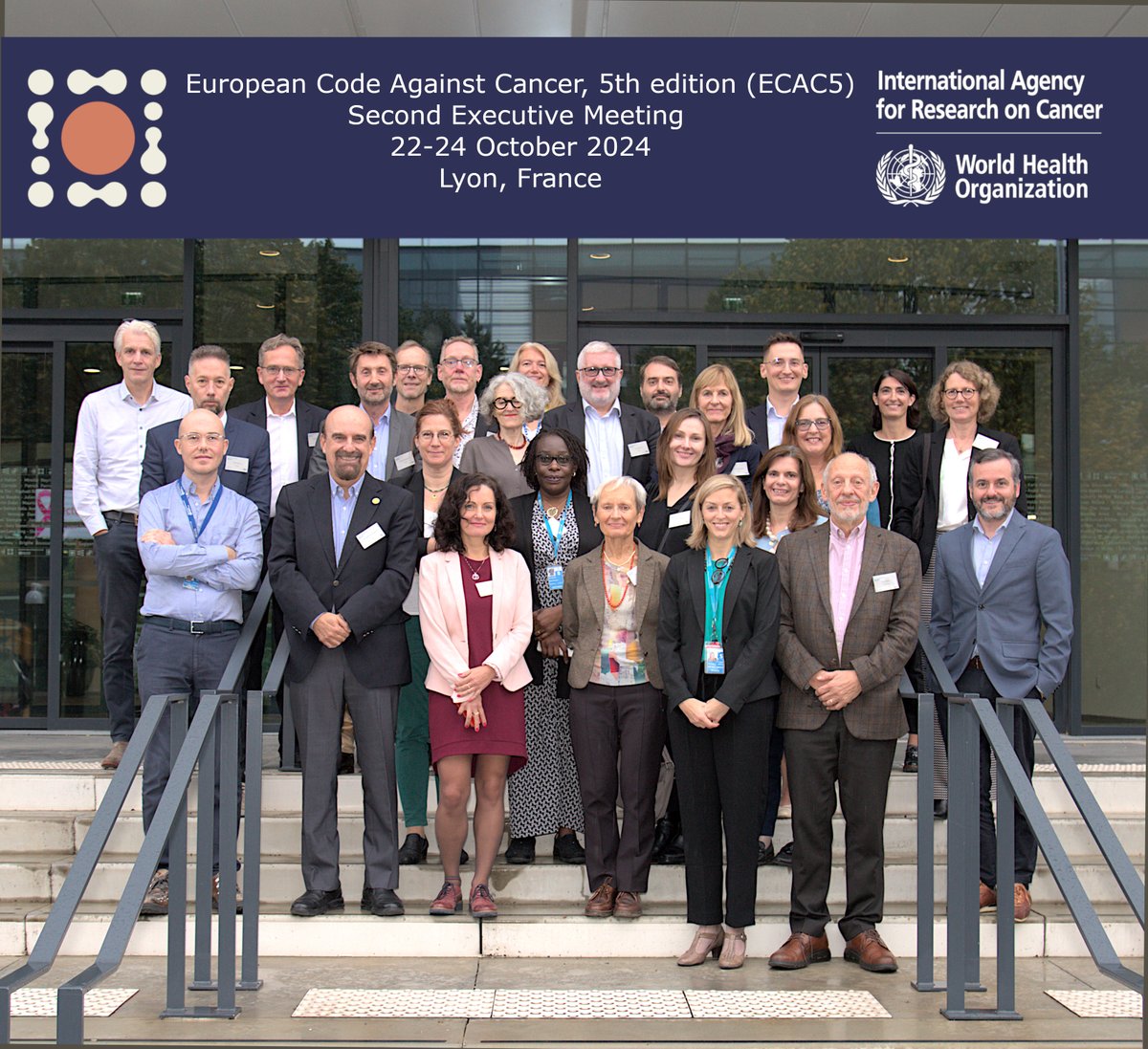 IARC (@iarcwho) on Twitter photo IARC hosts 2nd & final Executive Meeting of the European Code Against Cancer, 5th edition #ECAC5. Thank you to all our collaborators for their important contributions during this project to update <a href="/cancercode/">European Code Against Cancer</a> 4th Edition.
Excited to be on home stretch of a🆕#European #CancerCode! IARC hosts 2nd & final Executive Meeting of the European Code Against Cancer, 5th edition #ECAC5. Thank you to all our collaborators for their important contributions during this project to update <a href="/cancercode/">European Code Against Cancer</a> 4th Edition.
Excited to be on home stretch of a🆕#European #CancerCode!