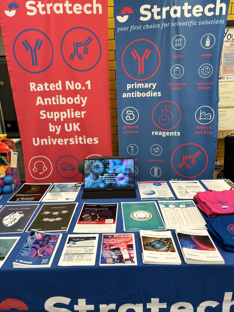 Enjoying the Cambridge Stem Cell Symposium <a href="/SCICambridge/">Cambridge Stem Cell Institute</a>.  Pop by our <a href="/Stratech_UK/">Stratech Scientific</a> stand for all your scientific needs. #stemcells #Research #animalfree #growthfactors