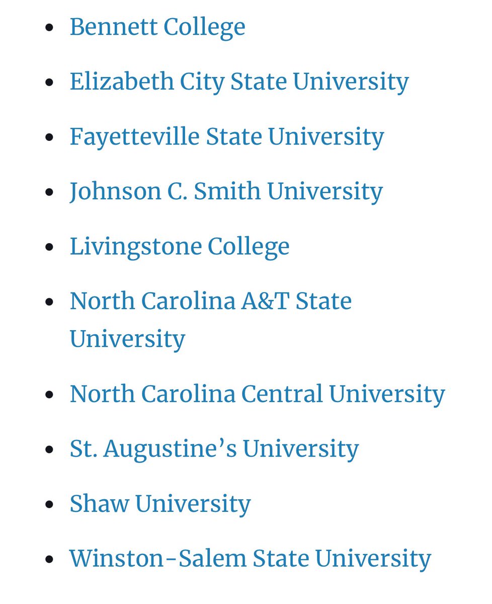 ParkerKHS's tweet photo. College Application Week - Day 4, featuring HBCUs. Through @CFNC’s free college application week, students can apply to these HBCUs in NC for free through Sunday! https://t.co/1689mJ7Axh