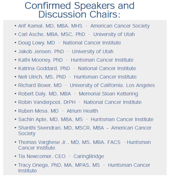 Neeraj Agarwal, MD, FASCO (@neerajaiims) on Twitter photo Join us👉"Premier symposium on Transformation in Cancer Care Delivery" in Salt Lake City, Feb 17-19👉on new models in cancer care (screening to treatment to survivorship)👉Link: bit.ly/3YhHTc6 @huntsmancancer@UUtah @NeliMUlrich <a href="/AmericanCancer/">American Cancer Society</a> <a href="/OncoAlert/">OncoAlert</a> <a href="/OncBrothers/">Oncology Brothers</a> Join us👉"Premier symposium on Transformation in Cancer Care Delivery" in Salt Lake City, Feb 17-19👉on new models in cancer care (screening to treatment to survivorship)👉Link: bit.ly/3YhHTc6 @huntsmancancer@UUtah @NeliMUlrich <a href="/AmericanCancer/">American Cancer Society</a> <a href="/OncoAlert/">OncoAlert</a> <a href="/OncBrothers/">Oncology Brothers</a>