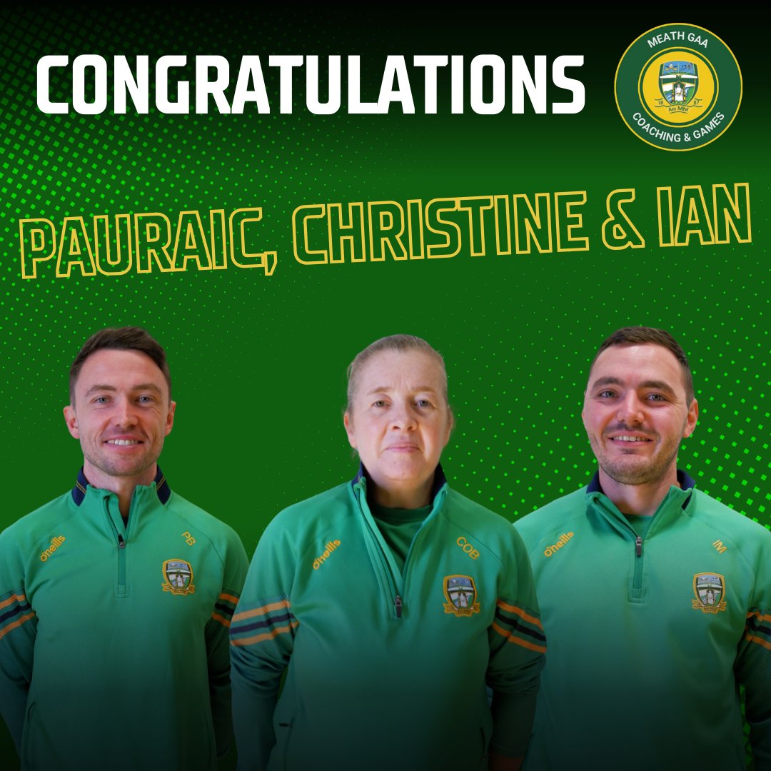 A big well done to our colleagues who celebrated championship success with their respective clubs <a href="/dunsanygaa/">Dunsany GAA</a> <a href="/boardsmillgaa/">Boardsmill GAA</a>  and @meathhillgaaoffical last weekend 👏
Well done to all clubs who provided GAA supporters with plenty of entertainment during the course of the season