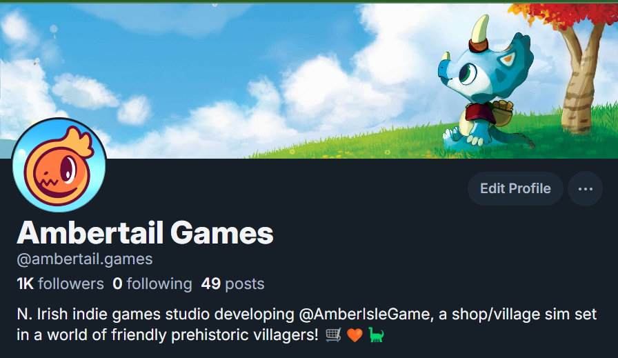 We just passed 1,000 followers on 🔵☁️! Make sure to check up with us across all our socials to stay up to date on the latest and greatest from the team at Amber Isle 🔶