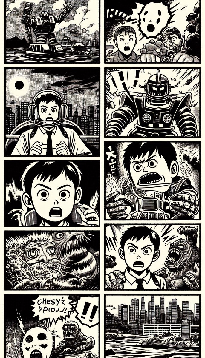 AIで描いた漫画 