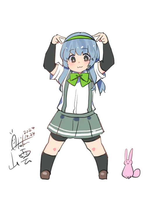 山雲『にゃん!』#艦これ #山雲#艦これ版深夜の真剣お絵描き60分一本勝負#艦これ版真剣お絵描き60分一本勝負_20241024 