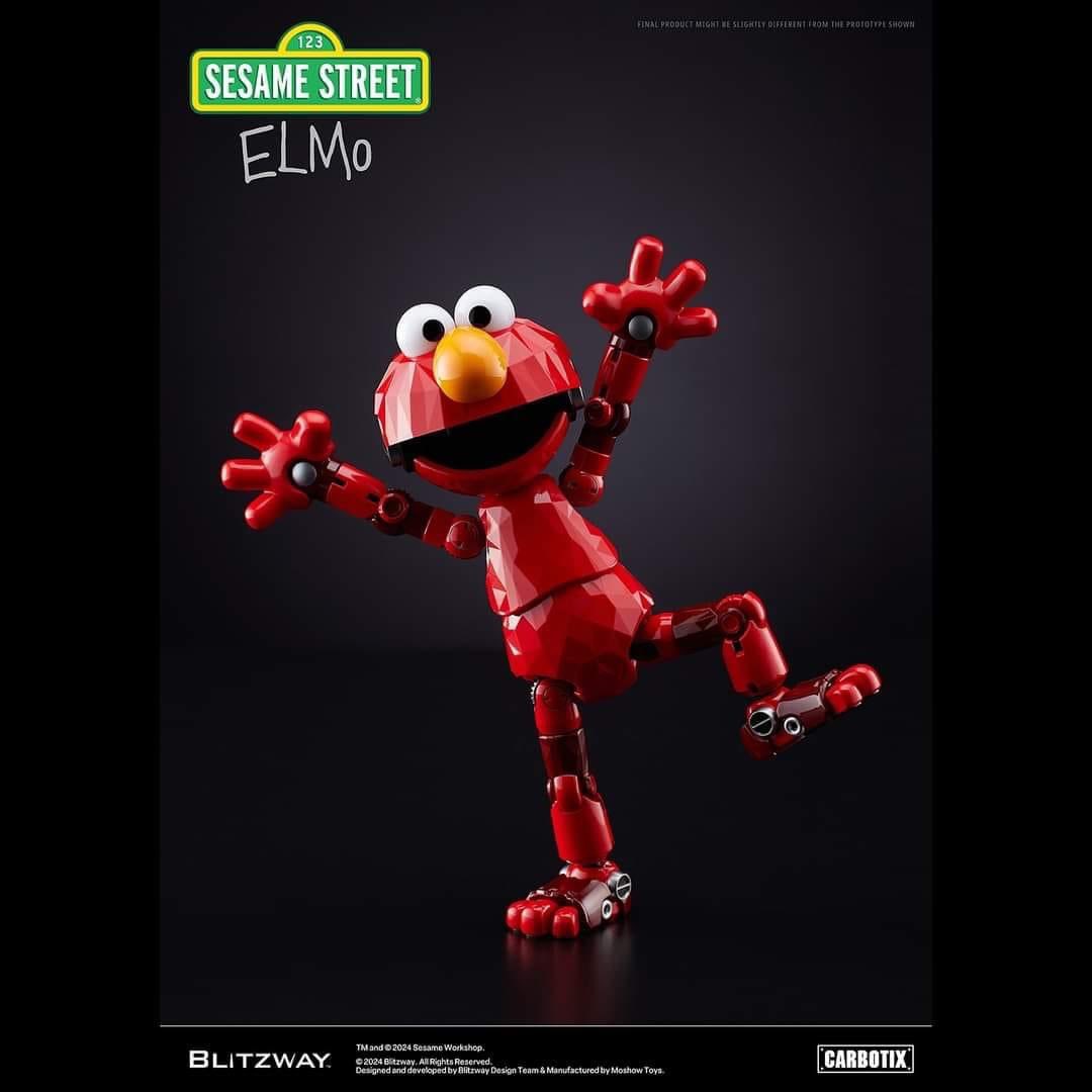 Blitzway &amp; MoshowToys Carbotix DX Sesame Street Mecha Elmo, Cookie Monster and Big Bird! 😍