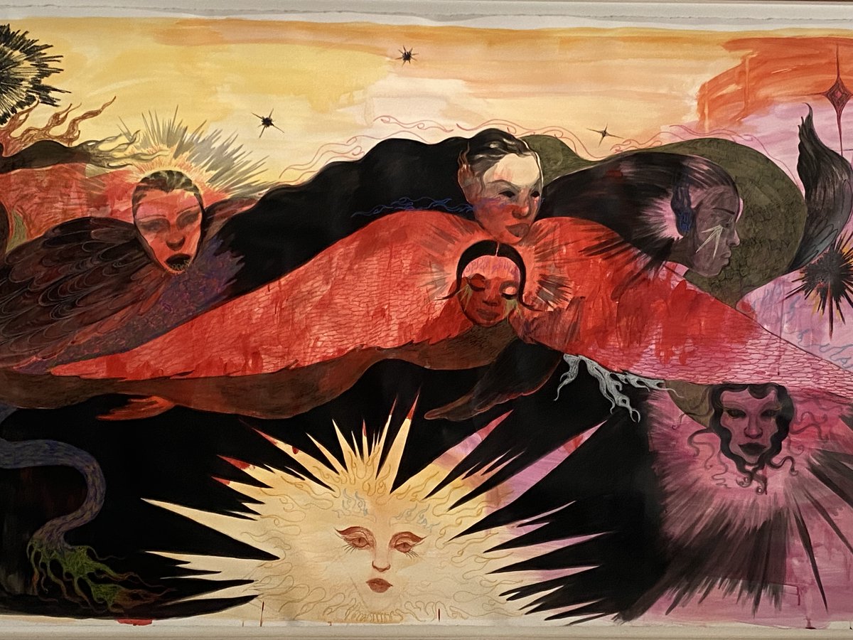 Autrices_Invisi's tweet image. "Tituba, qui pour nous protéger ?" 

En ce moment au @PalaisdeTokyo, on peut contempler une très belle exposition avec Tituba comme figure tutélaire.
Tituba, victime des procès de Salem, qui inspira l'un des grands romans de #MaryseCondé :

Moi, Tituba sorcière (1986) 
🧵⬇️