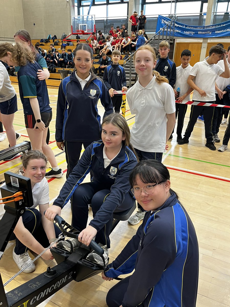 Brilliant morning in Trinity College Dublin at the annual Indoor Rowing Blitz. Well done to all the 2nd and 3rd years who competed and special mention to the boys team who came 2nd in their race! Well done everyone, we are so proud of you all. 🚣🏻‍♀️🥈🤩💪