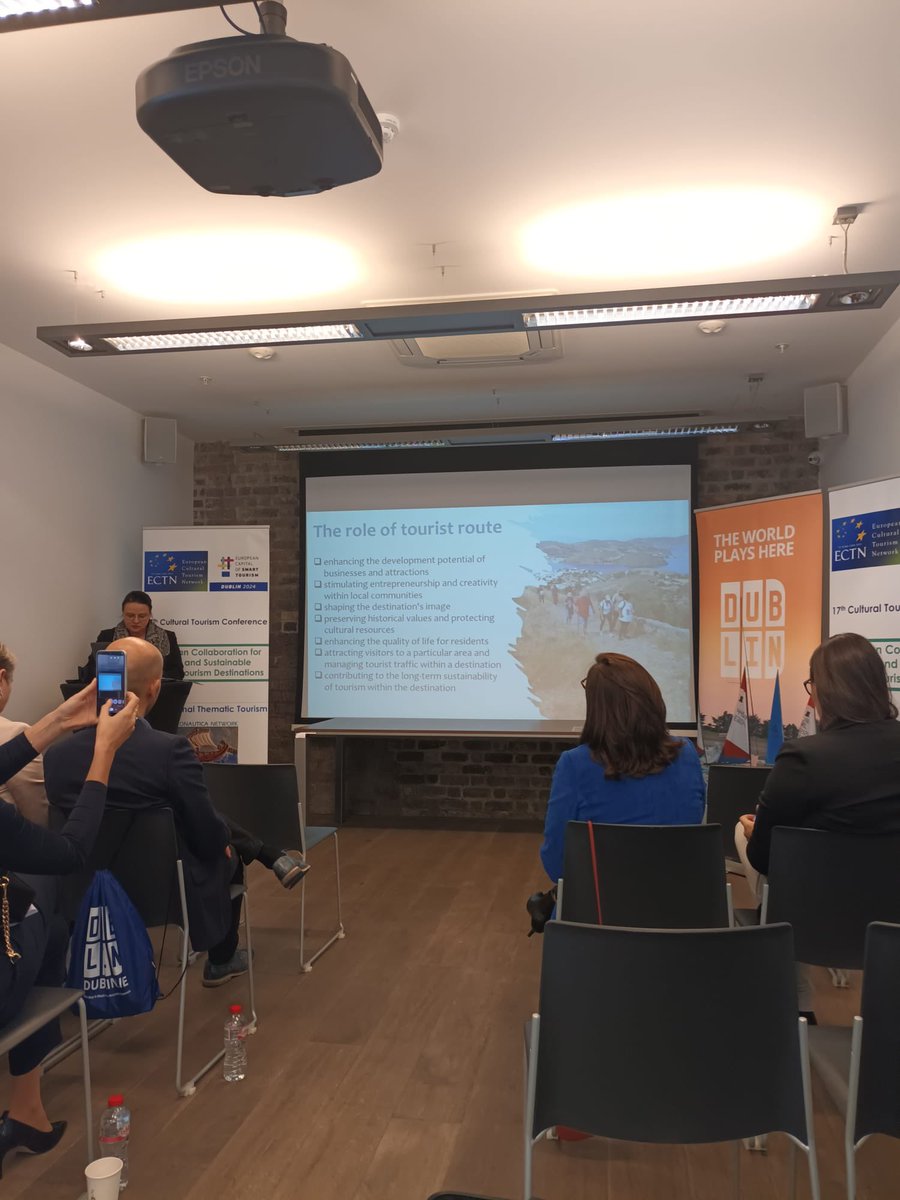 epso_dcc's tweet photo. A speaker from Poland, who is discussing the importance of European Tourist Routes here at the CHQ centre
#Europeancollaboration #Europeantourism #ECTN https://t.co/GICOgvXZG0