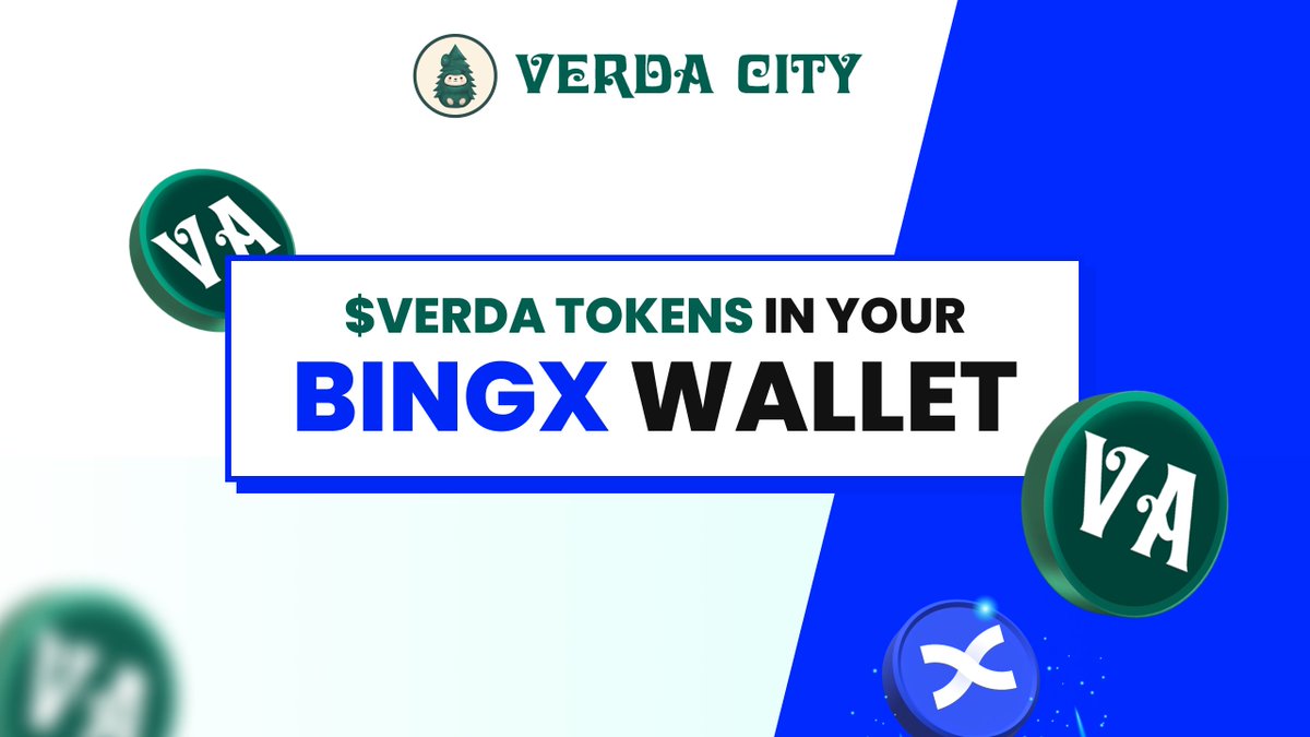 🚨 $𝐕𝐄𝐑𝐃𝐀 𝐓𝐨𝐤𝐞𝐧𝐬 𝐀𝐫𝐞 𝐈𝐧 𝐘𝐨𝐮𝐫 𝐁𝐢𝐧𝐠𝐗 𝐖𝐚𝐥𝐥𝐞𝐭! 🚨

Check your BingX wallet now—your $VERDA tokens have been distributed! 🤑

Make sure everything’s in place before the big day. 

If you haven’t already, log in and secure your tokens now.

#VerdaCity