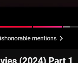JackWNicholls's tweet photo. YouTube's progress bar is now pale at the end, and I thought my monitor was broken. It's ugly, like holding a magnet to a CRT. https://t.co/zyPJUc6kBA