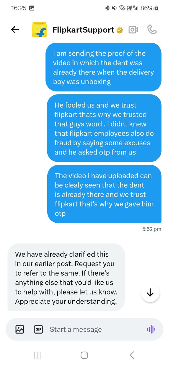 RickyPunte47022's tweet photo. After seeing the post they will tell us to msg in private and when u msg them and try to explain them their response will be same everytime . Never ever buying from these shitty app https://t.co/EcvBxdB1Ib