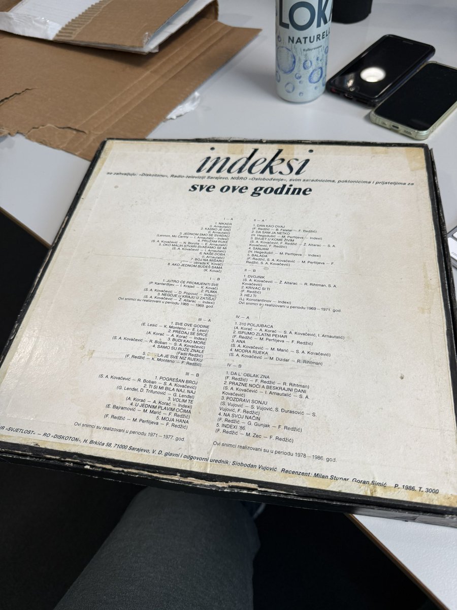 cikakosta's tweet photo. Just arrived from US of A ;)
Long time ago shipped  from Yugoslavia to Americas just to be brought back to Europe years later ❤️
#indeksi #SveOveGodine #lp #compilation 
#addtomycollection https://t.co/k8o3BnLwmD
