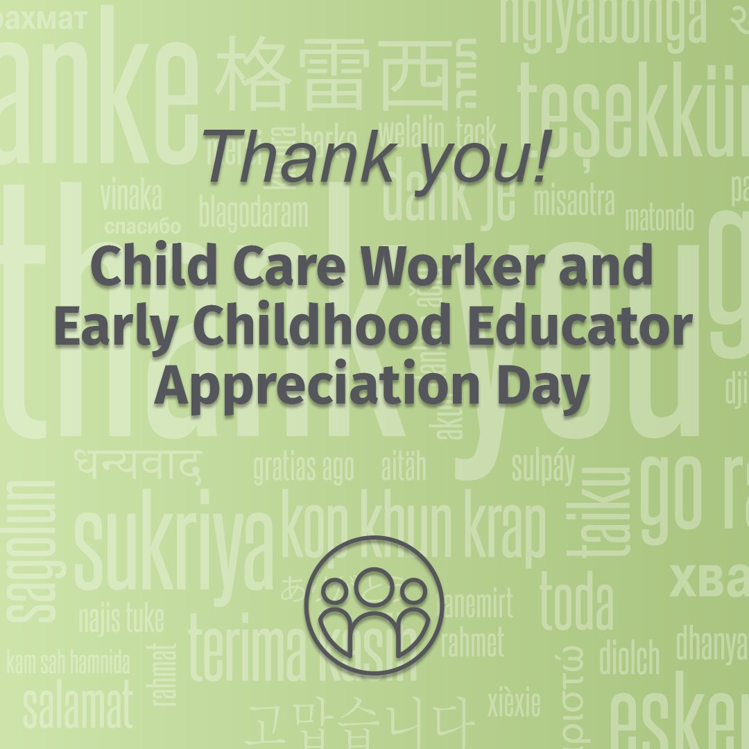 Waterloo Catholic DSB (@waterloocdsb) on Twitter photo Happy Child Care Worker and Early Childhood Educator Appreciation Day! π Letβs take a moment to acknowledge the expertise, commitment, and tireless efforts of Early Childhood Educators and all those who work with children. Thank you for your role in shaping young minds! π‘β¨ Happy Child Care Worker and Early Childhood Educator Appreciation Day! π Letβs take a moment to acknowledge the expertise, commitment, and tireless efforts of Early Childhood Educators and all those who work with children. Thank you for your role in shaping young minds! π‘β¨