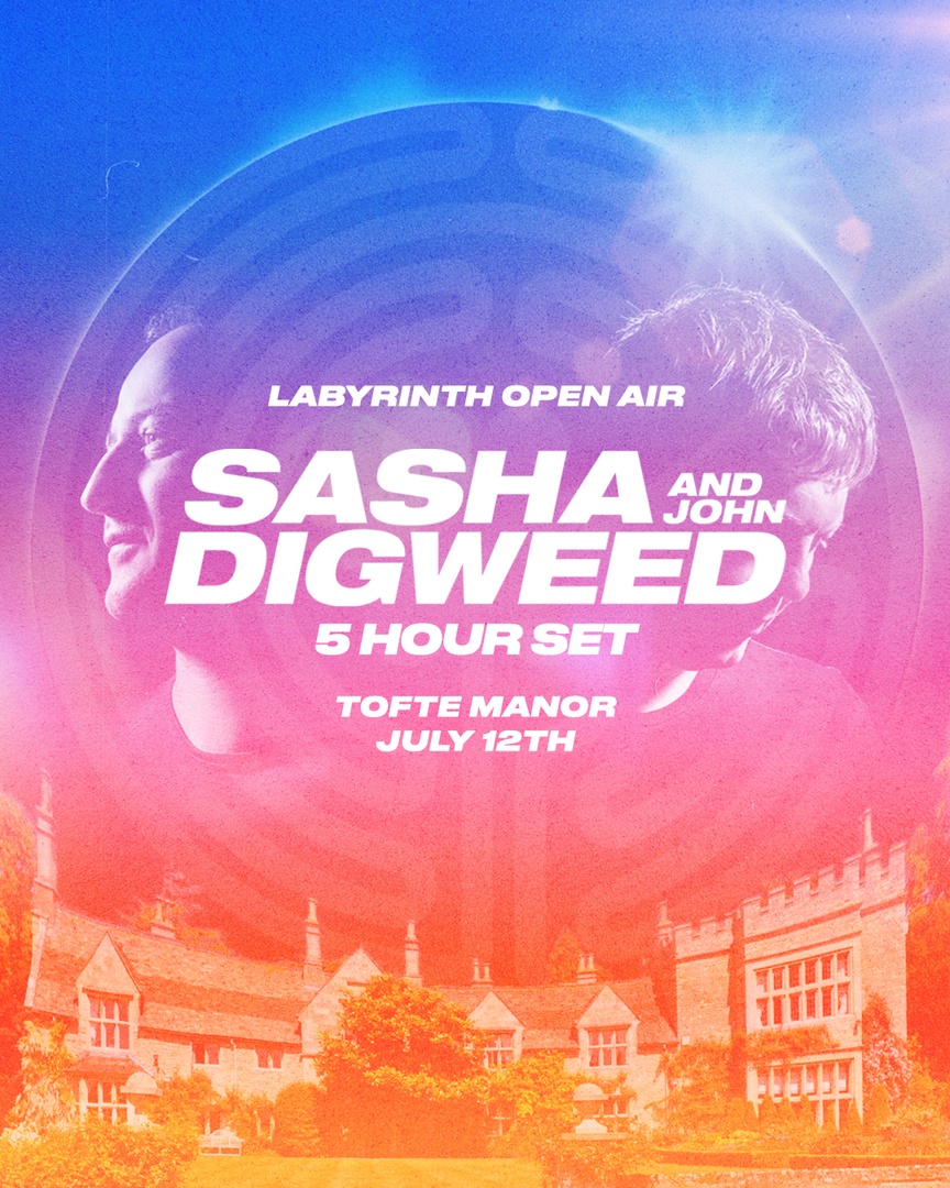 labyrinthlondon's tweet photo. Two titans of UK dance music @sashaofficial &amp; @DJJohnDigweed come together for a 5 hour set at the breathtaking Tofte Manor on July 12th 🌀

Both of their last shows with Labyrinth sold out in the pre-sale and sign up is essential 🔗 https://t.co/ZgVCwKWlhK 

#LabyrinthEvents https://t.co/krJmVR1sp8