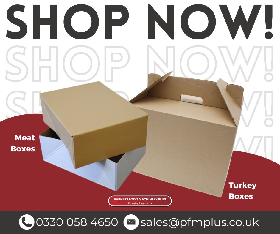 PfmPlus's tweet image. Get your meat and turkey prepped and packed with our durable Meat Boxes &amp;amp; Turkey Boxes! 🍗🥩

Perfect for storing, transporting, and keeping your products fresh. Check them out here ➡️ bit.ly/4gnwxeC 

#meatboxes #turkeyboxes #foodmachinery #parkersfoodmachineryplu ...
