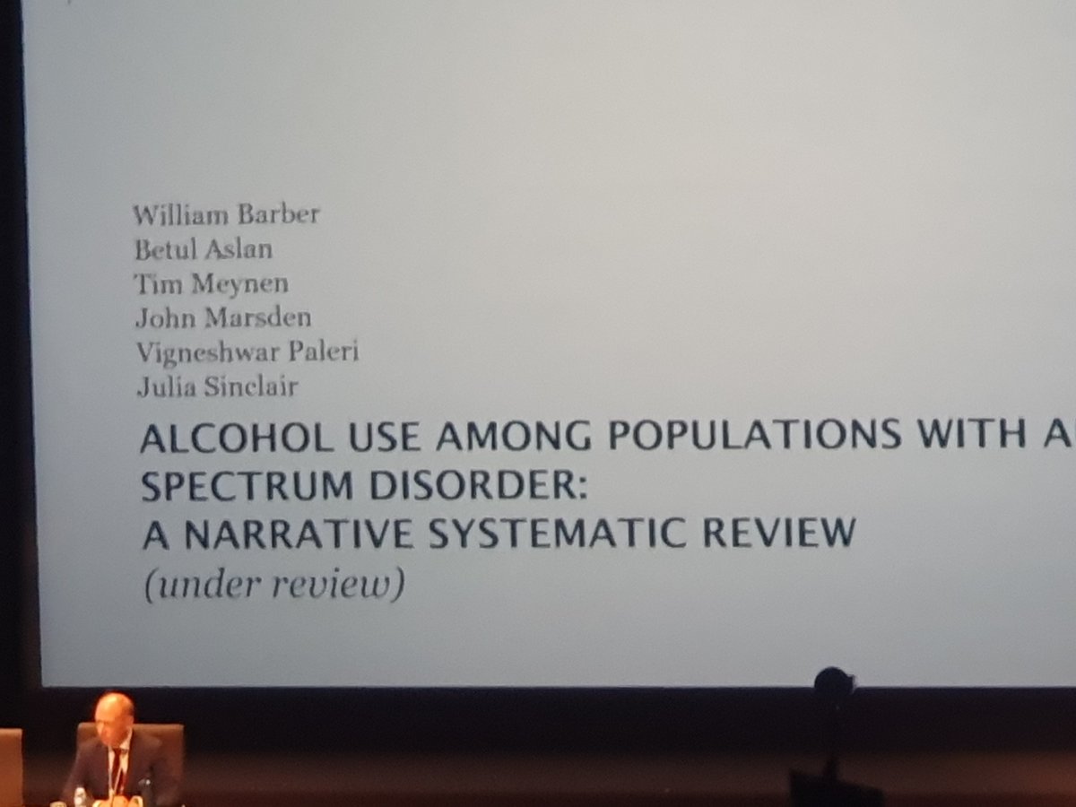 lizardwillers's tweet image. Very proud to be listening to the presentation of our lovely @WDBarber 's @KingsDClinPsy systematic review study at #LxAddictions24. Well done will! Sad you are not here!