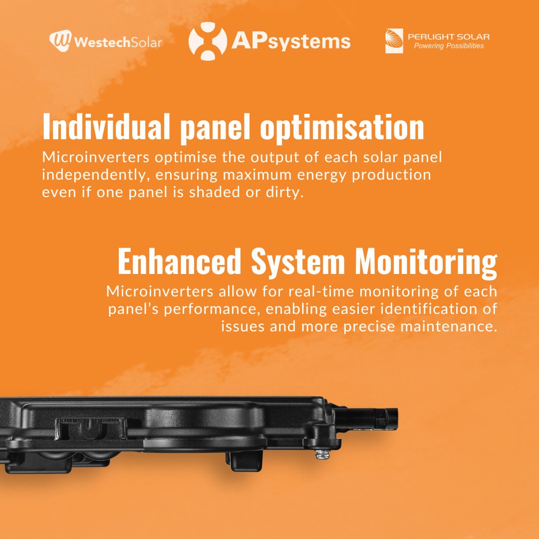 Westech_uk's tweet photo. Are you looking to maximise the efficiency of your solar system? ⚡

Discover the benefits of the DS3 microinverters from @APsystems_EMEA which provides powerful, reliable and safe solutions for solar energy production. https://t.co/3DubcGyylX