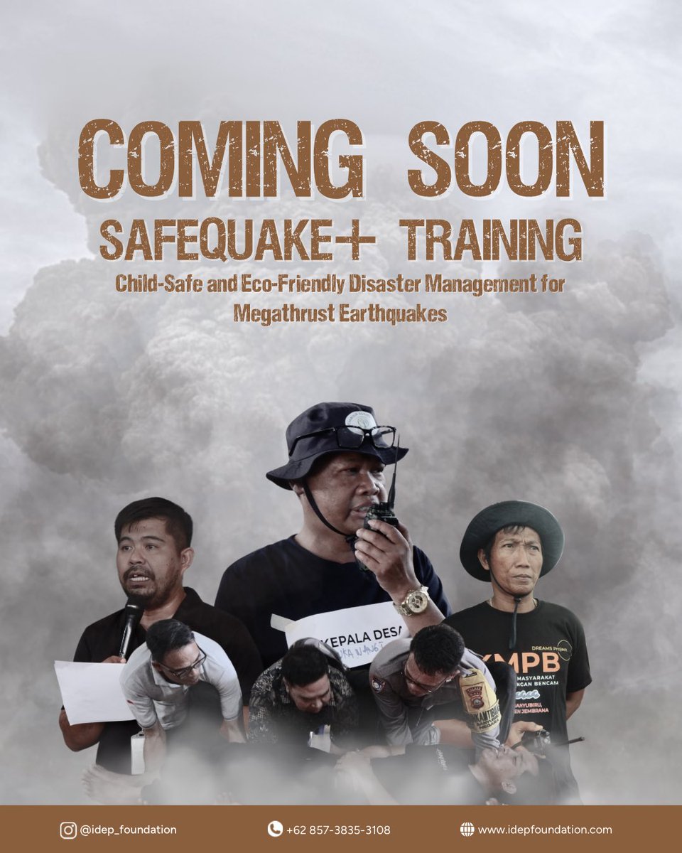 idepfoundation's tweet photo. Peringatan Megathrust sudah muncul, jangan panik dulu! Mari siapkan diri lewat Pelatihan Tanggap Darurat Ancaman Megathrust yang Ramah Anak dan Peduli Lingkungan kolaborasi antara @idepfoundation  dan Save the Children Indonesia! Daftar disini:
https://t.co/F86tDjvrVQ https://t.co/nyt6raNk8c