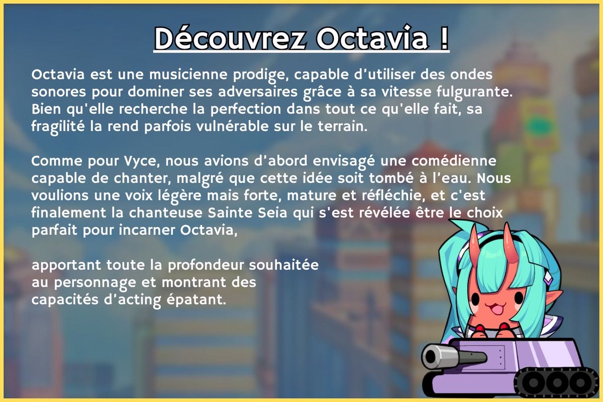 🎤 Vous êtes envoûtés par la grâce et la maîtrise d’Octavia ? 🌟

Envie de découvrir comment cette icône musicale séduit le public dans le Pro League ? Plongez dans les coulisses de la création de son trailer ! 🎬✨

#OmegaStrikersVF