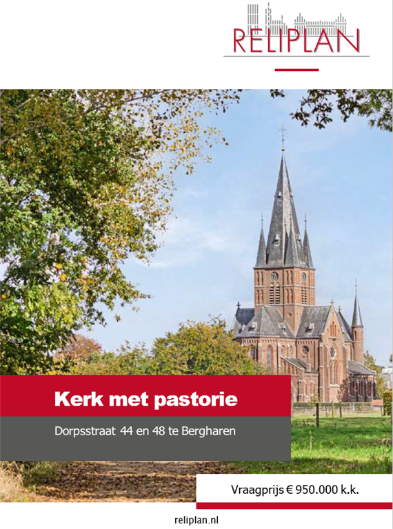 BosschertMickey's tweet photo. Nieuw in aanbod bij Reliplan!

Deze prachtige Sint Anna kerk in Bergharen met vrijstaande pastorie.

Voor meer informatie, bekijk de brochure op de website van Reliplan:
https://t.co/UoEgIx2rmL

#reliplan https://t.co/uc6q8d6Zfr