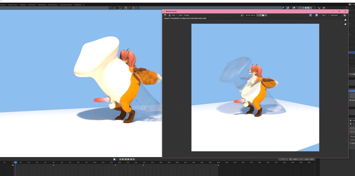 Don't you just love it when something works perfectly like you want in Vieport, and refuses to do anything in Render no matter what you do? Just blender things, I guess ¯\_(ツ)_/¯

I narrowed it down to Dynamic Paint, 4.2 is the version if anyone knows what to do with that.