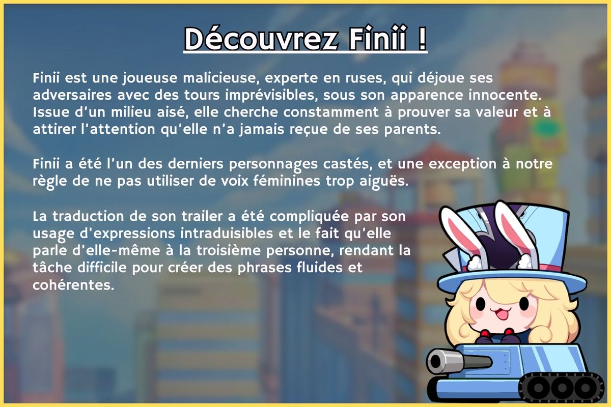 🪄 Vous avez été ensorcelés par les mystères de Finnii ? 🌌

Curieux de savoir comment cette magicienne illusionniste captive le terrain ? Découvrez les secrets derrière la création de son trailer ! 🎬🔮

#OmegaStrikersVF