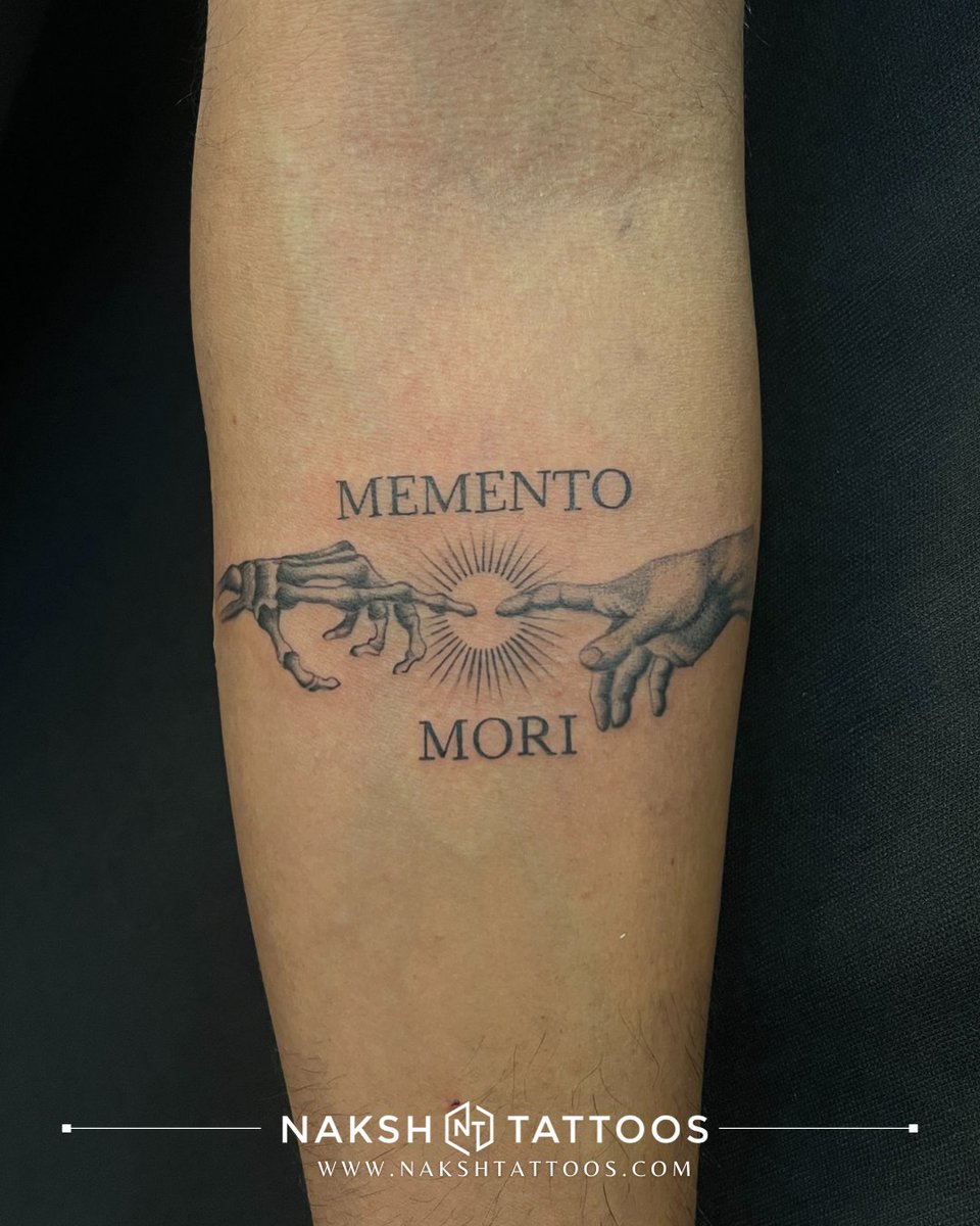 TattoosNaksh's tweet photo. Embrace the beauty of life and the inevitability of death.
A reminder to live fully and cherish every moment. #mementomori
To secure your spot, hit us up at 9676751440 or 9052270001
For additional info: https://t.co/zngA0CAAha

#nakshtattoos #nakshtattoostudio #nakshtattoosindia https://t.co/8mDNnL5yN7