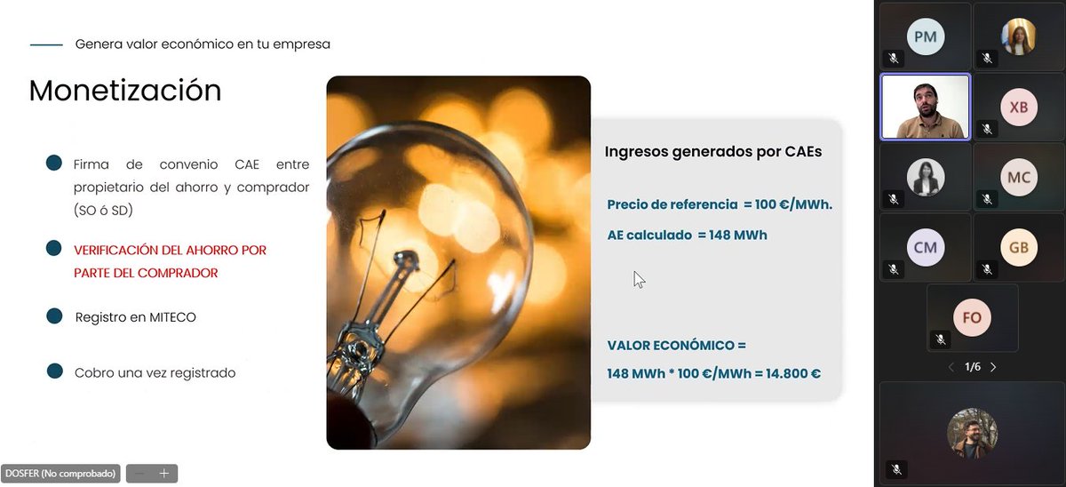 SOLARTYS, clúster de la energía solar ☀️🌱 (@solartys) on Twitter photo <a href="/SECARTYS/">Secartys</a> <a href="/SmartechCluster/">Smartech Cluster</a> <a href="/ClusterCICAT/">Cluster CICAT</a> <a href="/aepibal/">AEPIBAL</a> 🗣️#MiguelRodríguez, Director de Operaciones en #Dosfer, nos introduce en la parte de 'La #iluminación como medida de #eficiencia'.
ℹ️ Seguimos en el Webinar 2 del #SerialCAES.
#DOSFER #MARGUBE <a href="/SECARTYS/">Secartys</a> <a href="/SmartechCluster/">Smartech Cluster</a> <a href="/ClusterCICAT/">Cluster CICAT</a> <a href="/aepibal/">AEPIBAL</a> 🗣️#MiguelRodríguez, Director de Operaciones en #Dosfer, nos introduce en la parte de 'La #iluminación como medida de #eficiencia'.
ℹ️ Seguimos en el Webinar 2 del #SerialCAES.
#DOSFER #MARGUBE