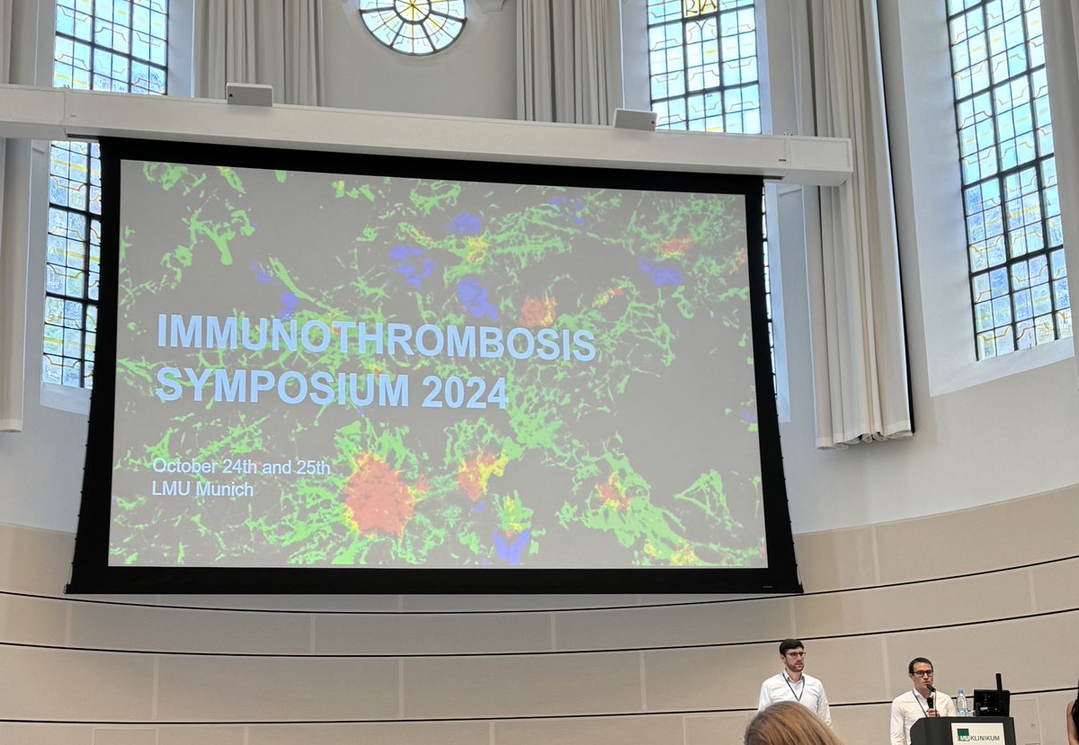 Rainer Kaiser (@kaisersohn) on Twitter photo Kicking off the 2nd Immunothrombosis Symposium <a href="/LMU_Muenchen/">Universität München</a>
@nicolai_leo <a href="/petzold_tobias/">Tobias Petzold</a> <a href="/JulieRayes/">Julie Rayes</a> <a href="/kmartinod/">Kim Martinod</a> <a href="/racampbell04/">Robert Campbell</a> @boilard_eric <a href="/KPekayvaz/">Kami Pekayvaz</a> and many more! Kicking off the 2nd Immunothrombosis Symposium <a href="/LMU_Muenchen/">Universität München</a>
@nicolai_leo <a href="/petzold_tobias/">Tobias Petzold</a> <a href="/JulieRayes/">Julie Rayes</a> <a href="/kmartinod/">Kim Martinod</a> <a href="/racampbell04/">Robert Campbell</a> @boilard_eric <a href="/KPekayvaz/">Kami Pekayvaz</a> and many more!