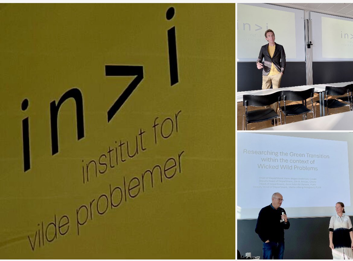 Our two departements (PLAN + CREATE) hosts a workshop for the Faculty of IT and Design on “Wicked problems” … how do Wicked Problems map onto a compartementalized research funding landscape? Workshop led by Sigge Winther!