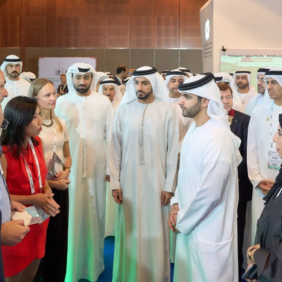 His Highness Sheikh Mansoor bin Mohammed bin Rashid Al Maktoum, Chairman of Dubai Sports Council, inaugurate the 38th edition of the International Federation of Sports Medicine (FIMS) World Congress of Sports Medicine

#FIMSDubai2024 #FIMSDXB2024 #FIMSDubai #FIMS2024