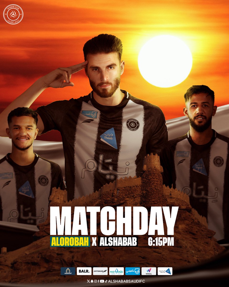 AlShababSaudiFC's tweet photo. من أرض الجوف 🤍
نبدأ مهمة العودة لسكة الانتصارات 🦁

#يلا_شباب #العروبة_الشباب https://t.co/BO20NdJe3a
