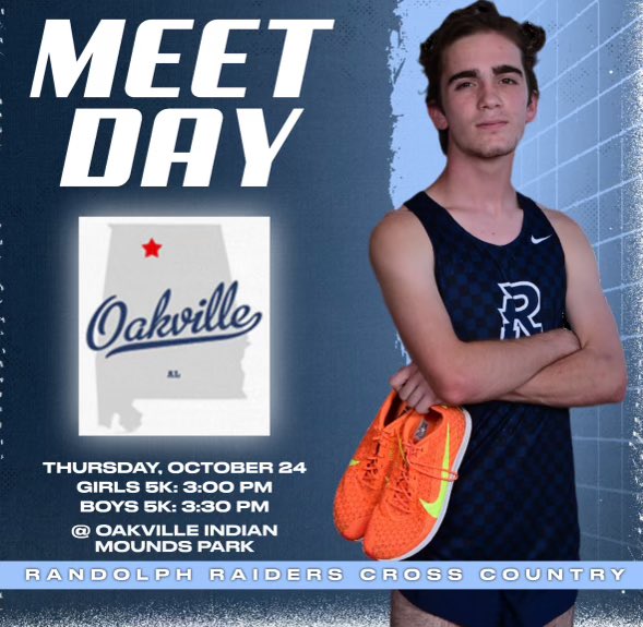 RRaidersCC (@rraiderscc) on Twitter photo 🚨OAKVILLE INVITATIONAL🚨
📆Thursday, October 24th
📍Oakville Indian Mounds
🗺️Danville, AL
🕗3PM
🧑🏻💻XpressTiming.com <a href="/RRaidersAthl/">Randolph Raiders</a> 🚨OAKVILLE INVITATIONAL🚨
📆Thursday, October 24th
📍Oakville Indian Mounds
🗺️Danville, AL
🕗3PM
🧑🏻💻XpressTiming.com <a href="/RRaidersAthl/">Randolph Raiders</a>