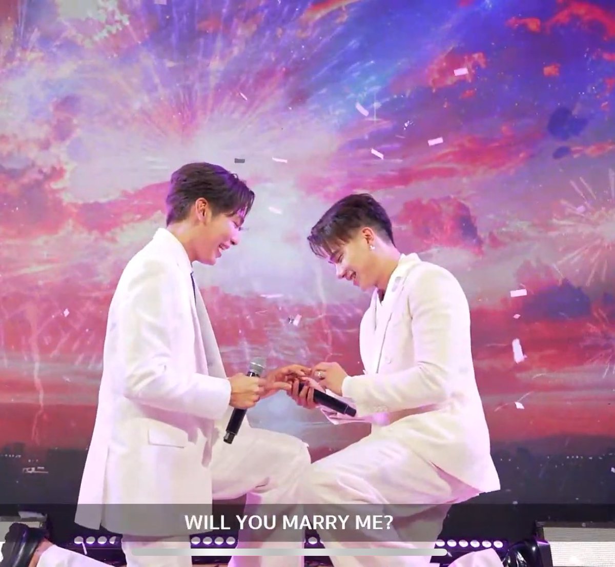 NHikarie's tweet photo. Finally 💍
So happy for both of you 🤍🖤
May the path you took blessed with happiness.. 
#MewTul https://t.co/CmwlX4xbdl