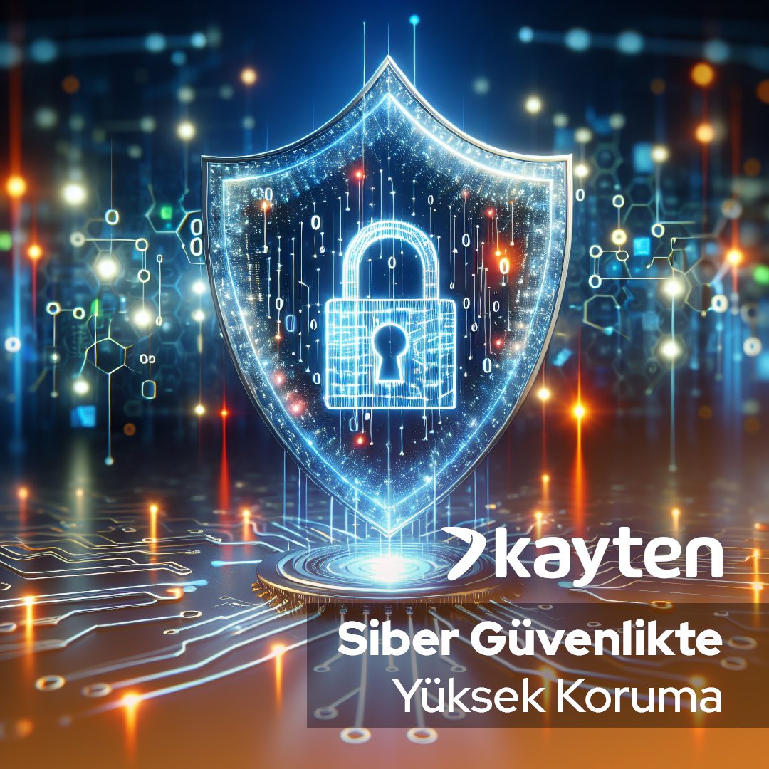 KaytenTR's tweet photo. Kayten Teknoloji olarak, siber güvenlikte yüksek koruma sağlayan yenilikçi çözümler sunuyoruz. Uzman ekibimiz ve ileri teknolojilerimizle dijital varlıklarınızı siber tehditlere karşı güvence altına alıyoruz. Güvenli bir dijital gelecek için yanınızdayız. #KaytenTeknoloji https://t.co/09OCQZtzHl