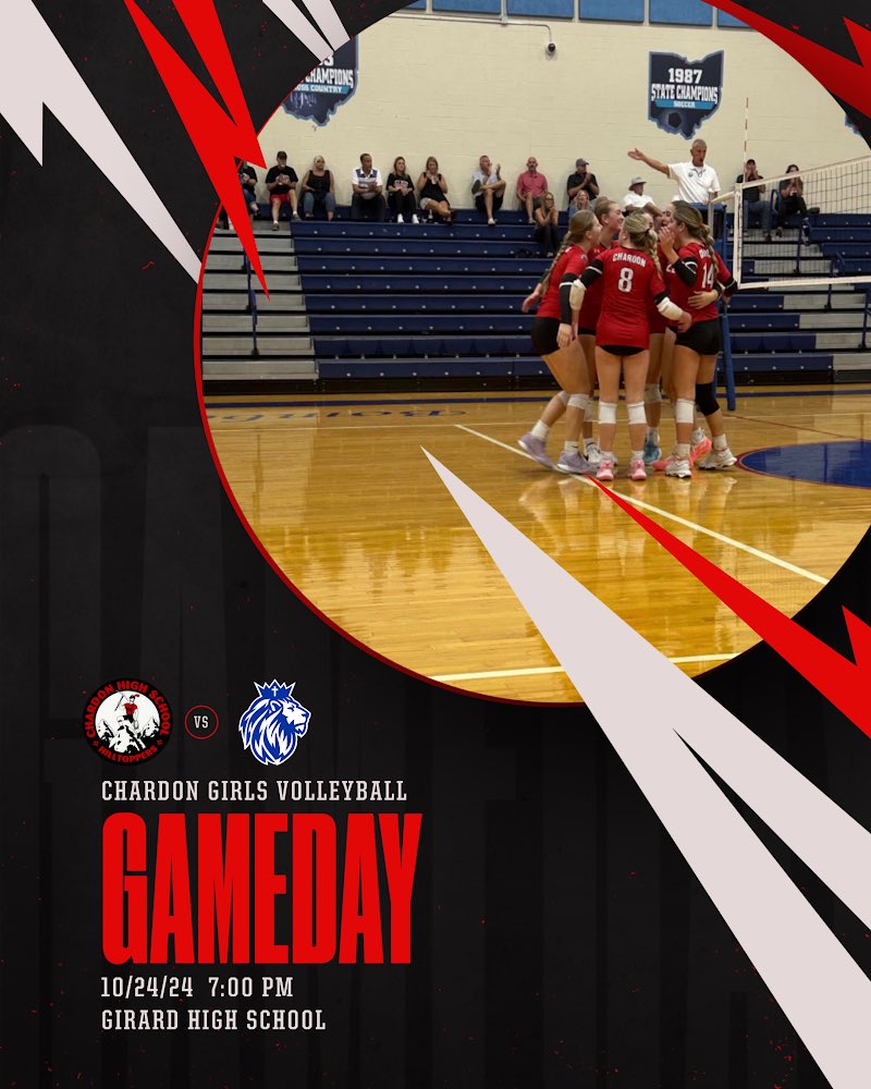 Chardon Volleyball (@chardongirlsvb) on Twitter photo DISTRICT FINAL GAME DAY‼️‼️Come out and support tonight at Girard @ 7! We need you Topper nation! ❤️🖤
<a href="/chardon_crazies/">THE Chardon Crazies</a> DISTRICT FINAL GAME DAY‼️‼️Come out and support tonight at Girard @ 7! We need you Topper nation! ❤️🖤
<a href="/chardon_crazies/">THE Chardon Crazies</a>