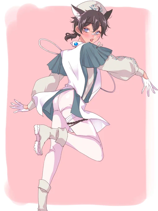 よく見たらナース風コスチュームながるくんぎゃんかわいい #ぬカニ_FA #NUcarnivalfanart 