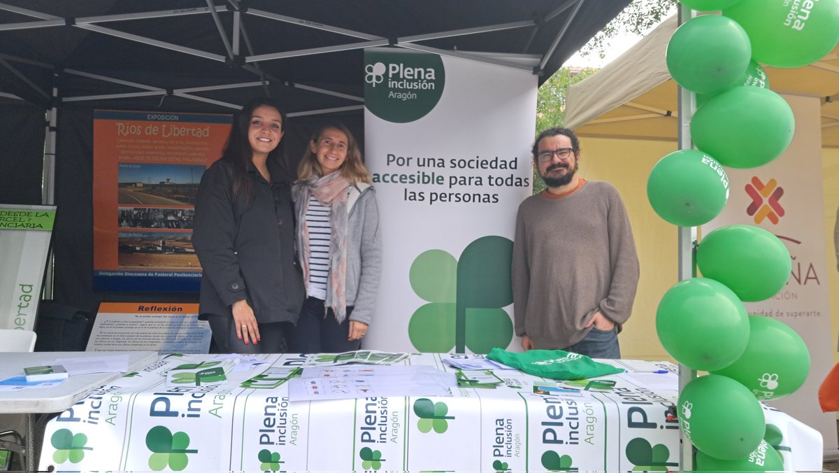 PlenaAragon's tweet photo. @PlenaAragon y nuestras entidades @SpecialAragon @FTLuisdeAzua
y Fundación Atención Temprana estamos en la Feria de Voluntariado de @unizar para mostrar a la comunidad universitaria todas las opciones de colaboración con la #discapacidadintelectual https://t.co/eso1BMmSPu