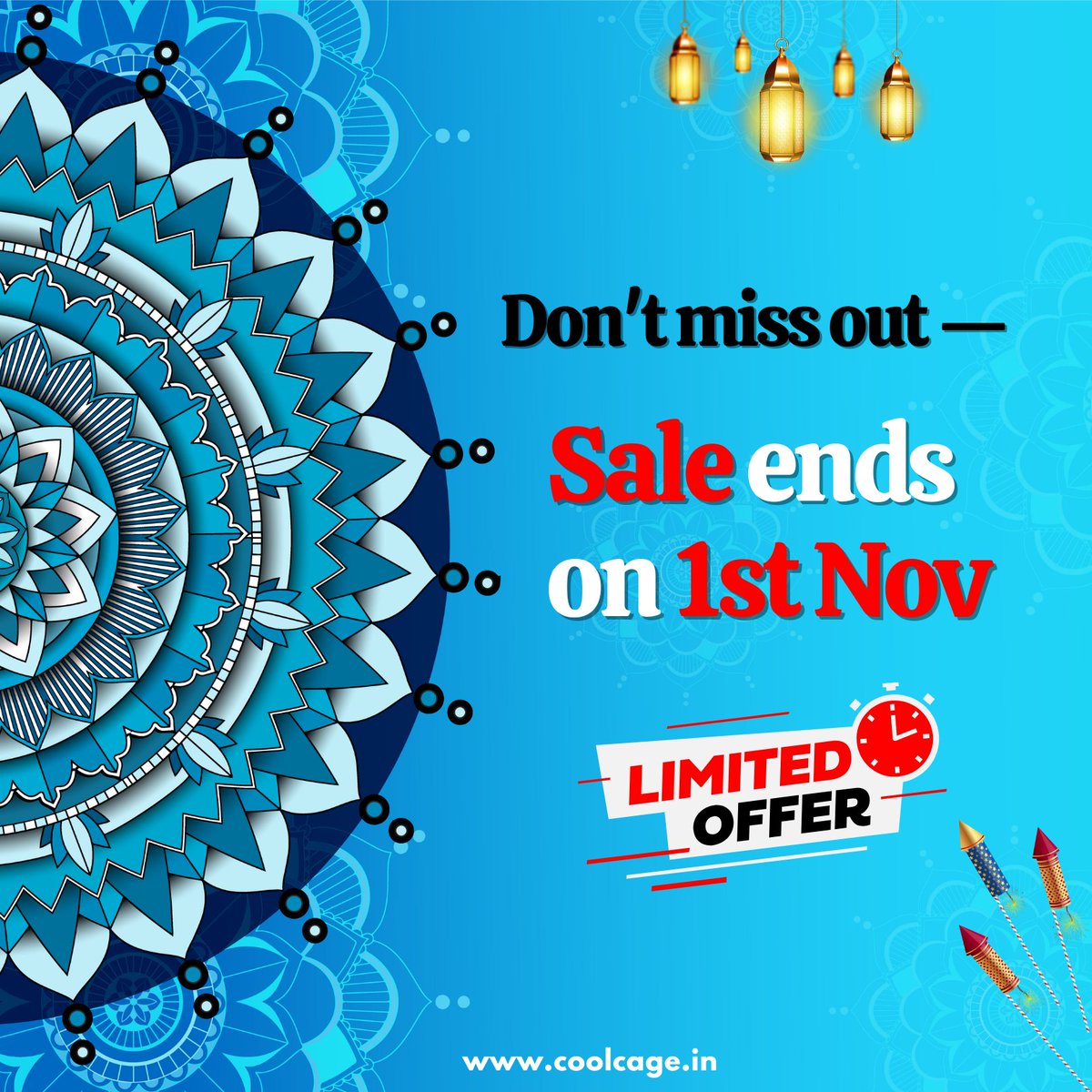 coolcage_in's tweet photo. 🎉 The biggest sale of the season is here! 🛍  Shop your favorite oversized tees, mugs, eyewear, and stickers with unbeatable discounts.   

Hurry, the sale ends on 1st Nov!

#Coolcage #diwalisale #JioHotstar #trending #xcom https://t.co/UAyIMsIRVm
