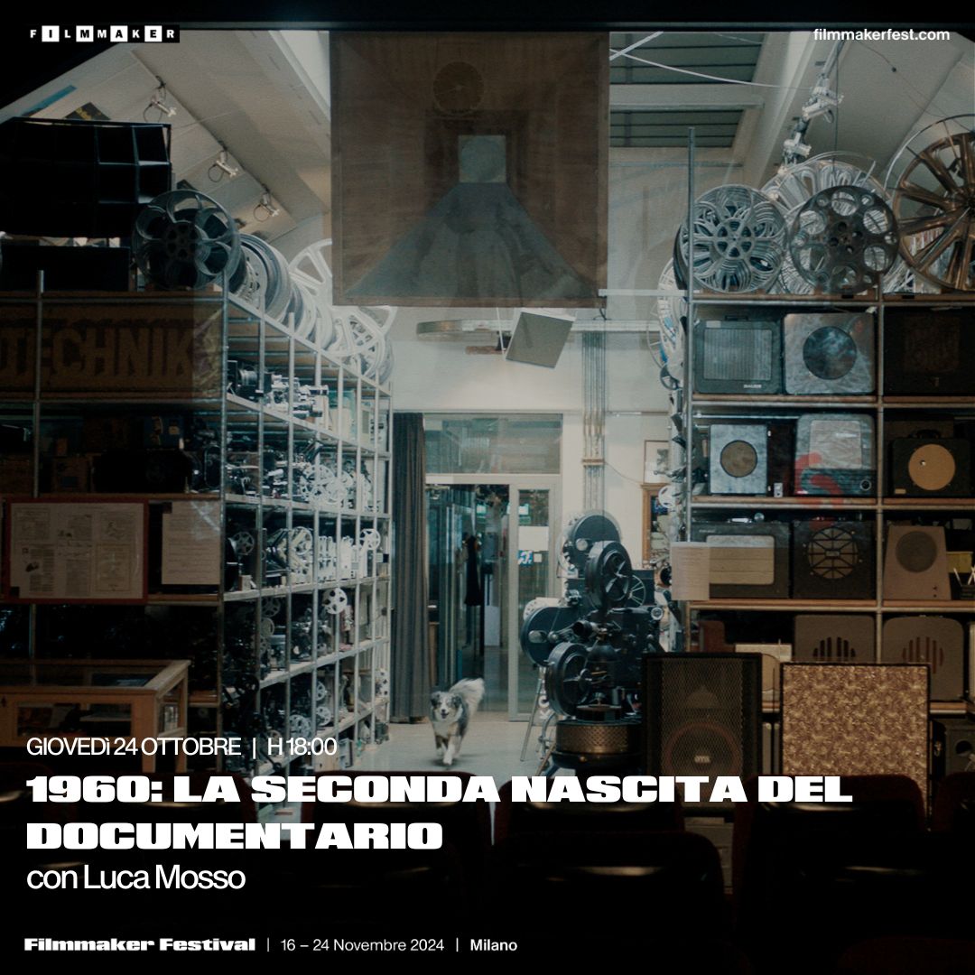Oggi con #LucaMosso! 

Iscrizioni ancora aperte >> filmmakerfest.com/Form/99
🎯GIOVEDI 24 OTTOBRE | h 18
📷1960: LA SECONDA NASCITA DEL DOCUMENTARIO