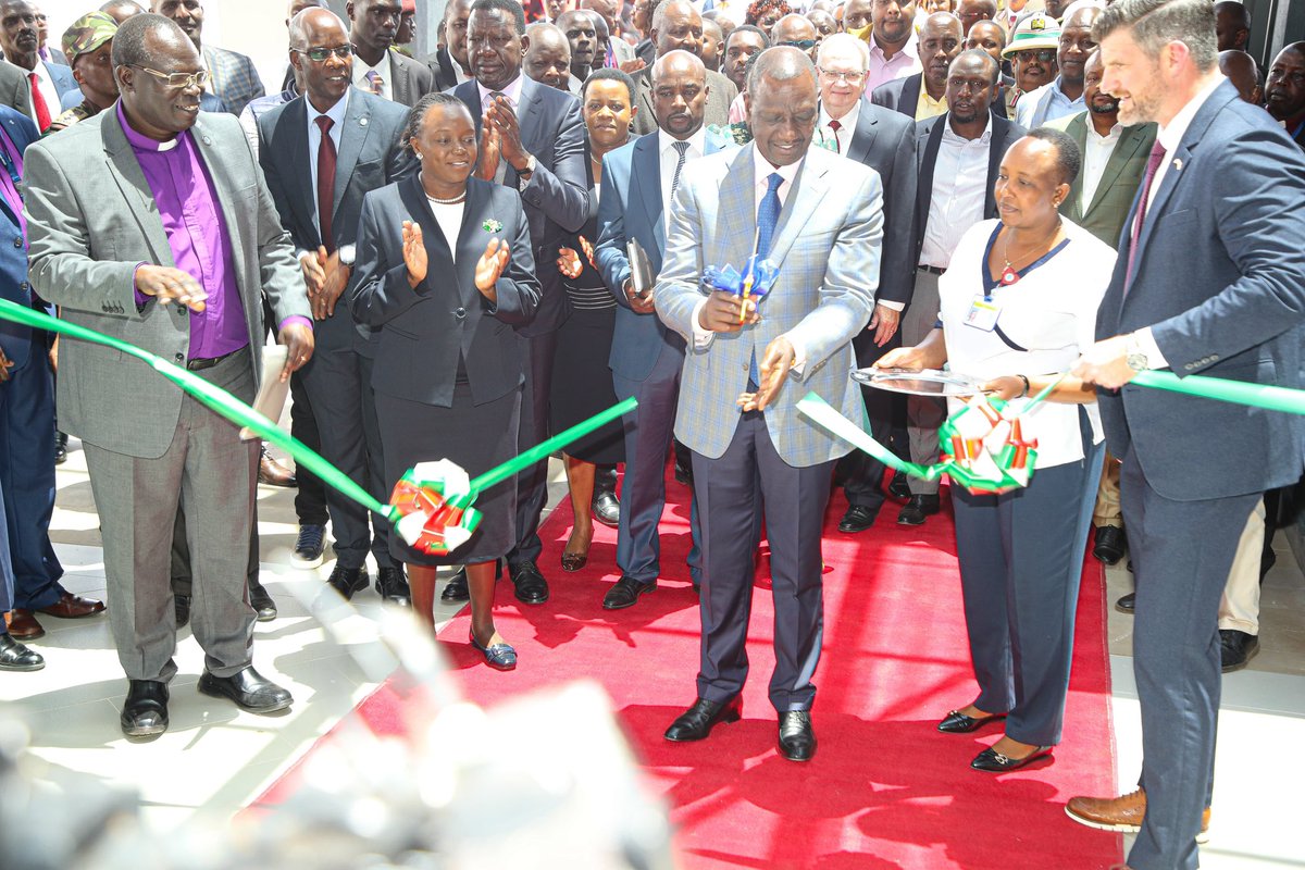 MOH_Kenya's tweet photo. Cabinet Secretary for Health, Dr. Deborah M. Barasa, joined H.E. President William Ruto in officially opening the AGC Tenwek Hospital Cardiothoracic Centre today. This facility marks a significant advancement in cardiovascular health services, aimed at enhancing the well-being of the Kenyan population.

Dr. Barasa emphasized the urgent need for effective interventions against cardiovascular diseases, which are the second leading cause of mortality in Kenya, contributing to 13% of total deaths and 25% of hospital admissions.

To support Universal Health Coverage, the CS noted cardiovascular conditions have been prioritized in the health insurance funds of the Social Health Authority, ensuring comprehensive coverage for affected individuals. Initiatives are also underway to strengthen community health systems through training Community Health Promoters (CHPs) and implementing community screening programs.

Highlighting the prevalence of hypertension in Kenya, Dr. Barasa also noted that a recent report indicates a 33% prevalence rate among adults, reinforcing the need for effective management and preventive strategies. In response, the Ministry of Health has launched the second Strategic Plan for the Prevention and Control of Non-Communicable Diseases (2021/22-2025/26), aiming to reduce premature non-communicable disease mortalities by one-third by 2030. The National CVD Management Guidelines 2024 have also been unveiled, seeking to standardize and enhance the quality of care across all levels of the healthcare system.

Dr. Barasa expressed gratitude for the support of  stakeholders, affirming that under President Ruto’s leadership, Universal Health Coverage is becoming a reality for all Kenyans.

The event was attended by Bomet County Governor Prof. Hillary Barchok, Principal Secretary for Medical Services Mr. Harry Kimtai, and Chief Operations Officer of Samaritan Purse Mr. Edward Graham among others.